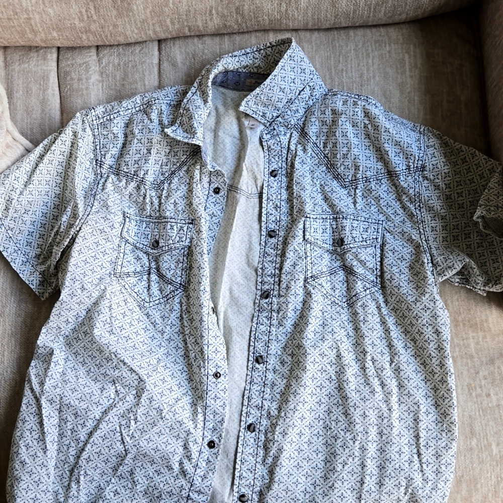 Short Sleeve Button Up Shirt Mens